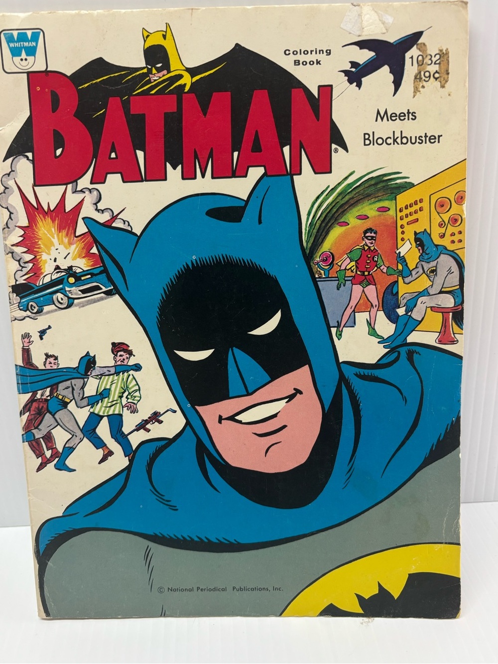 Vintage 1966 Batman Coloring Book #1032 Meets Blockbuster Whitman